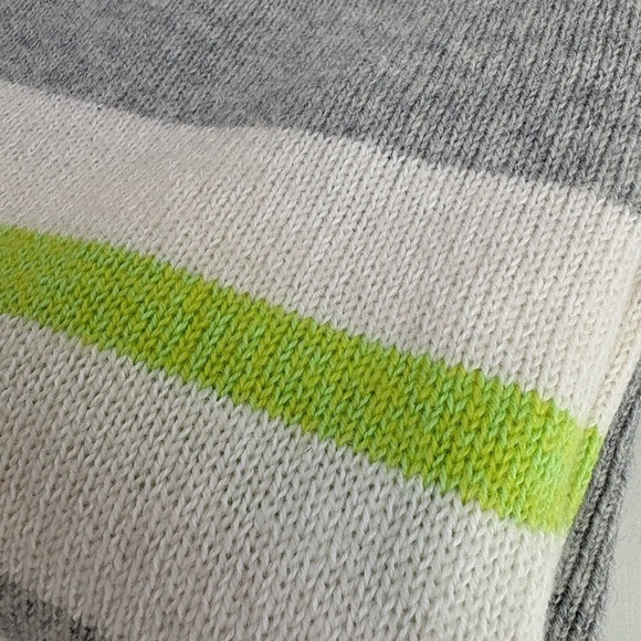 CLAUDIA NICHOLE Preppy Minimalist Striped Cashmere Cotton Crewneck Sweater XS - Picture 14 of 16